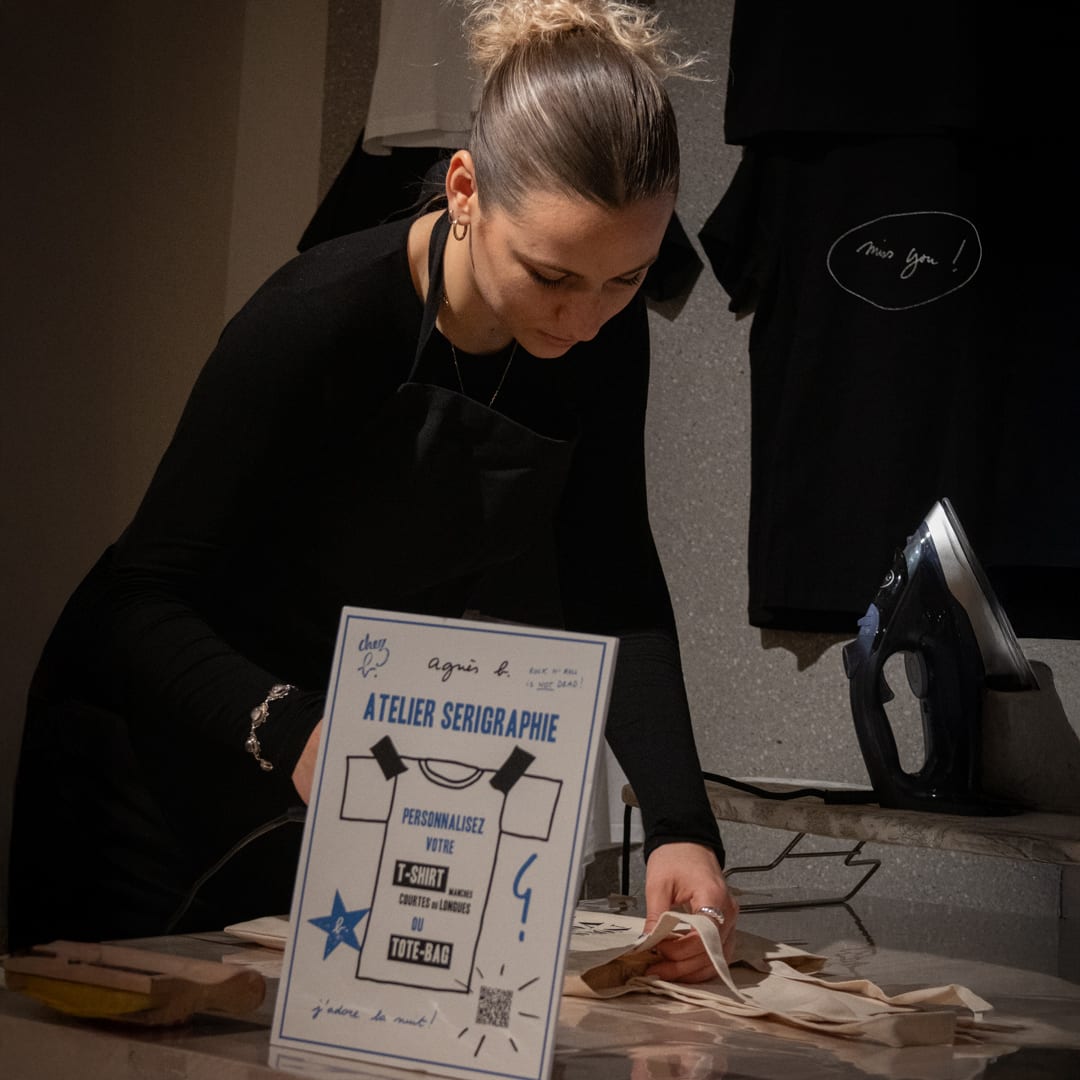 A living art: Join our screen printing workshops in agnès b. stores